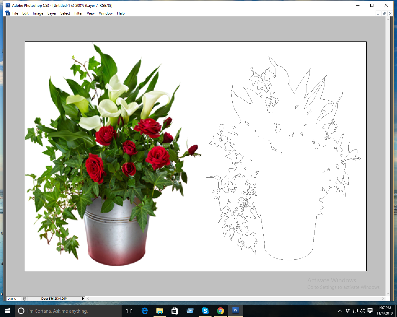 clipping path